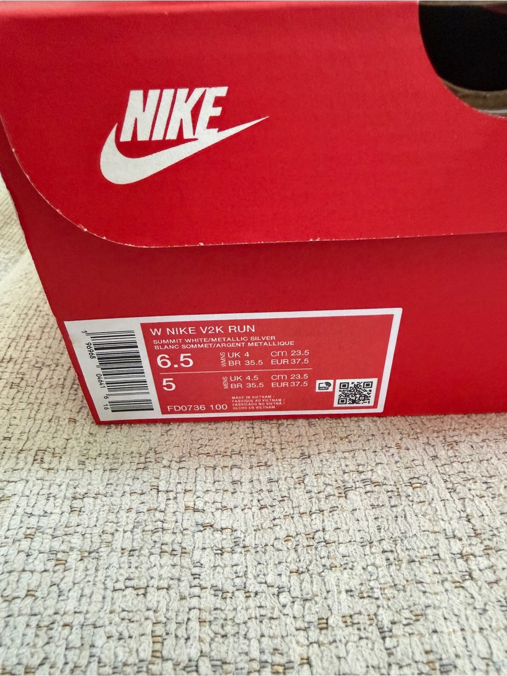 Nike V2K Run Running Shoes Women’s Size 6.5 - Picture 5 of 5